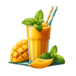 —Pngtree—refreshing mango juice with mint_21307955